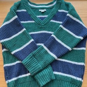 Striped American Eagle Sweater Size: Medium